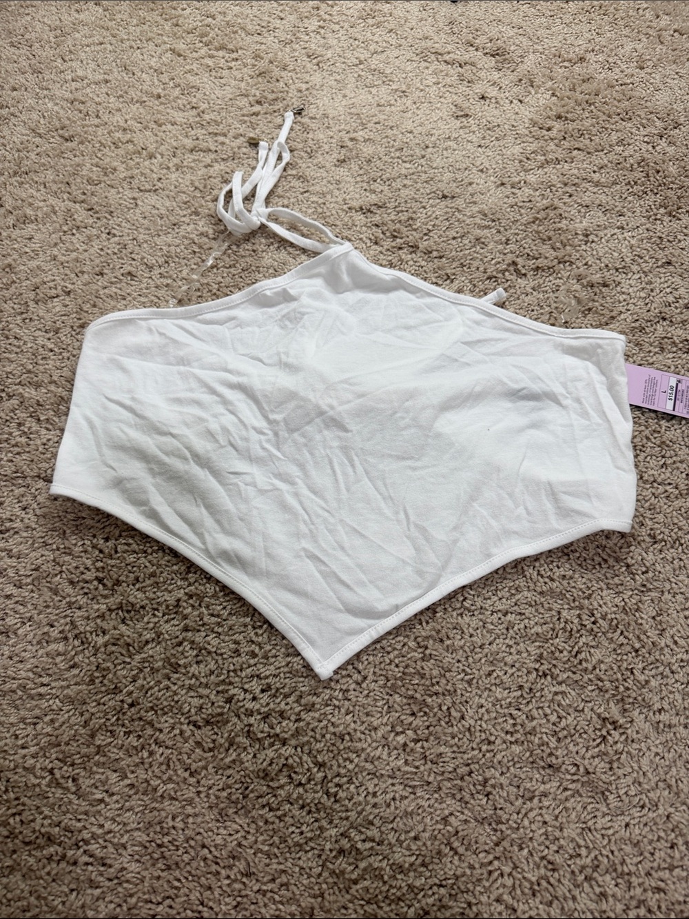 wild fable White Halter Crop Top